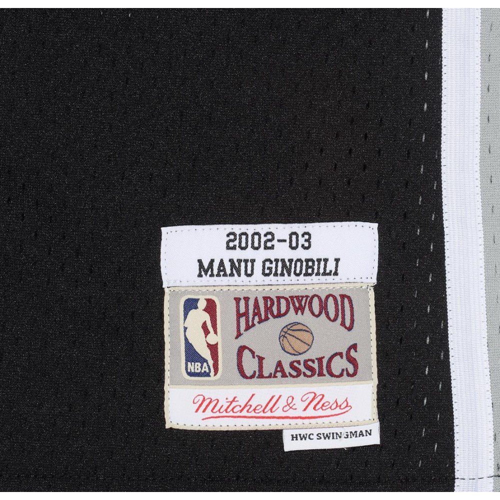 San Antonio Spurs Manu Ginobili Hardwood Classics Road Swingman Jersey by  Mitchell & Ness - Mens