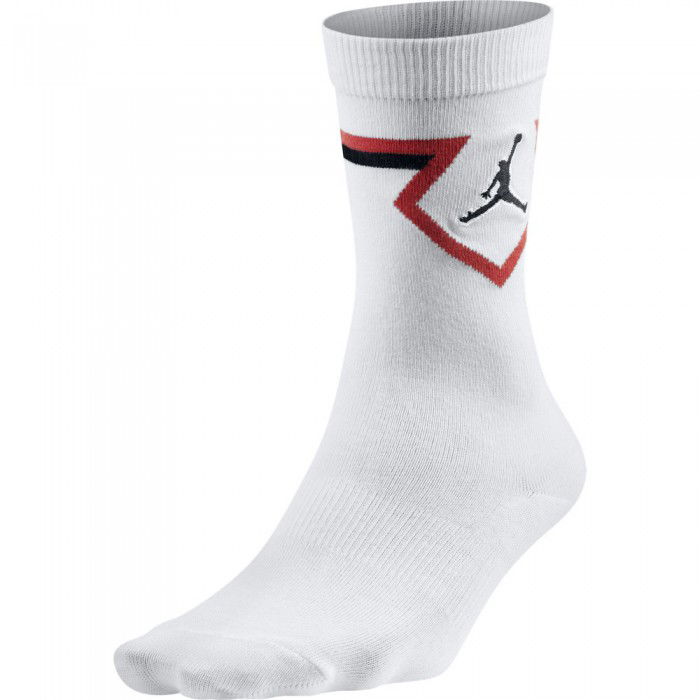 Chaussettes Jordan Legacy Diamond white/university red/black