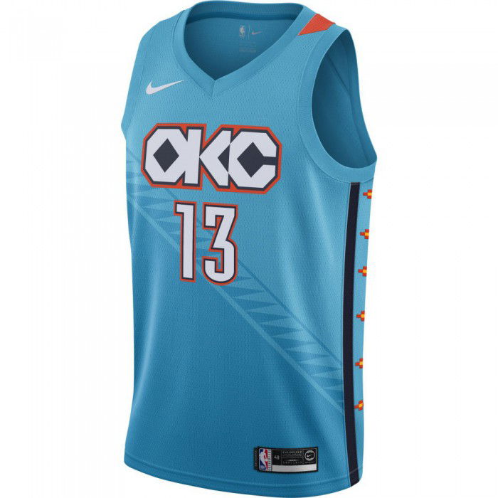 Maillot Paul George OKC Thunder Nike NBA City Edition Swingman