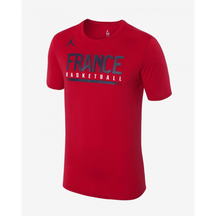 T-Shirt Jordan Equipe de France FFBB Logo Rouge