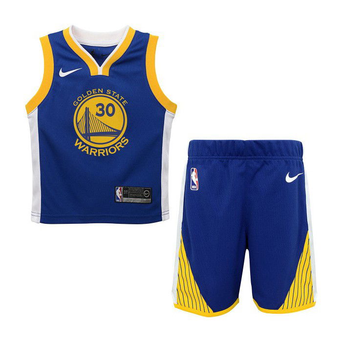 Ensemble NBA petit enfant 2-3 ans Stephen Curry Golden States Warriors Nike Icon Replica