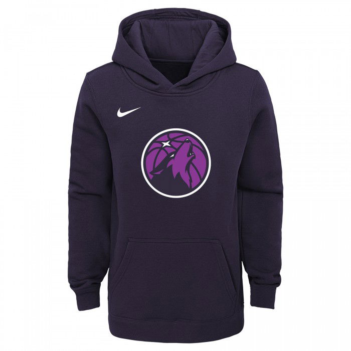 Sweat NBA Enfant Timberwolves Nike City Edition PO Logo