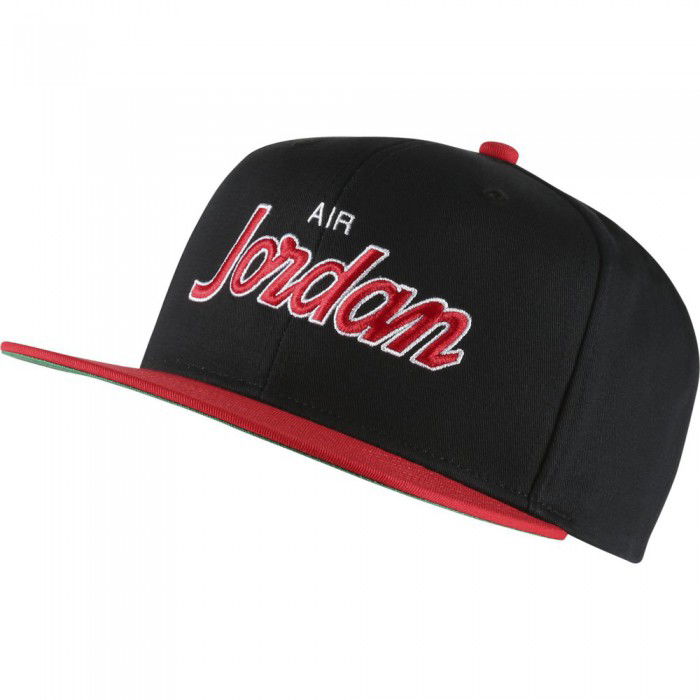 Casquettes Jordan Pro Script black/university red/pine green