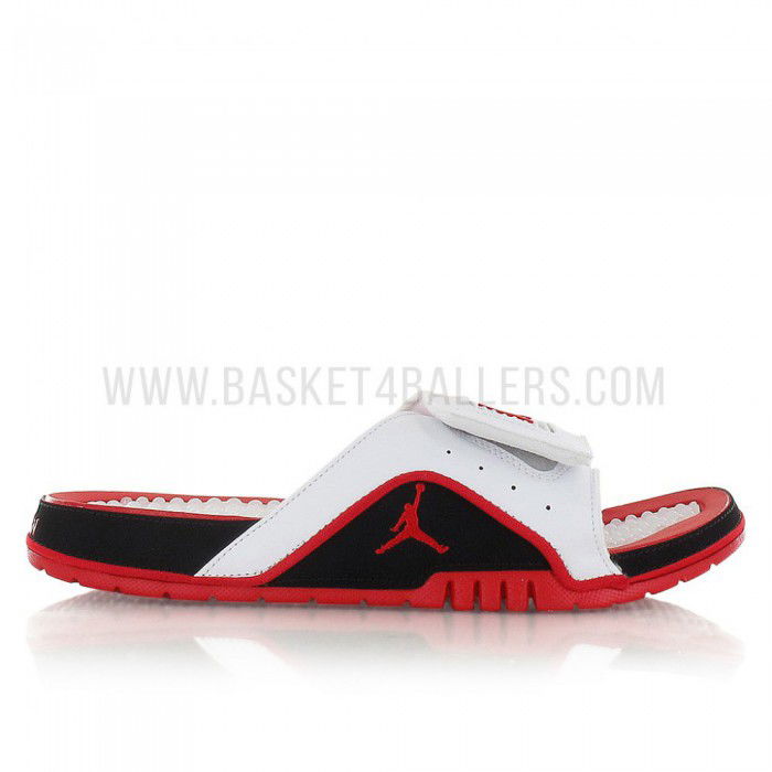 Claquettes Jordan Hydro 4 Retro white/fire red-black