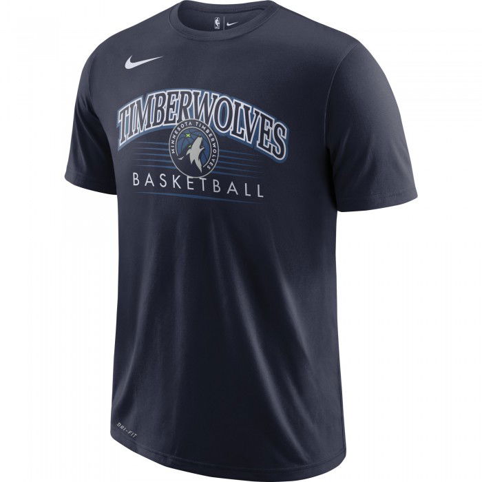 T-shirt Minnesota Timberwolves Nike Dri-fit college navy