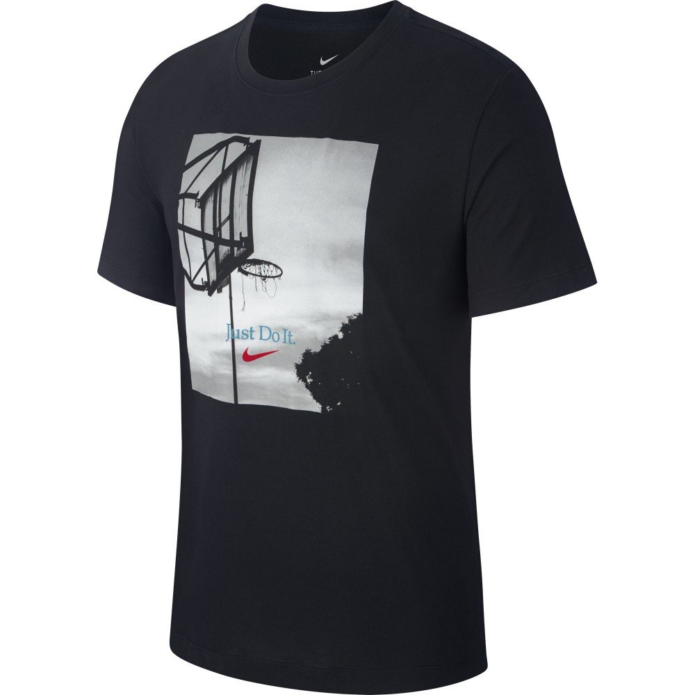 T-shirt Nike Dri-fit black/black/university red - Basket4Ballers