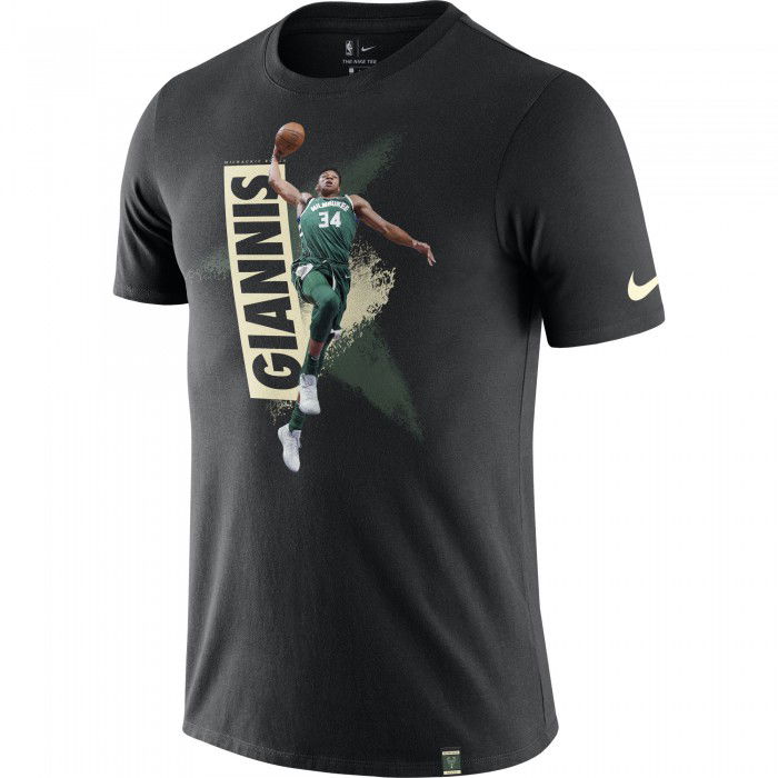 T-shirt Giannis Antetokounmpo Milwaukee Bucks Nike Dri-fit black