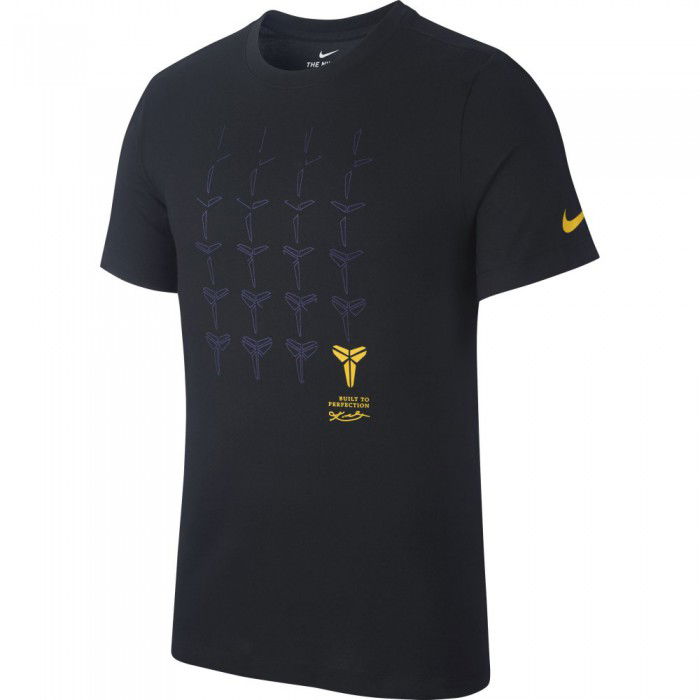 T-shirt Nike Dri-fit Kobe black/black/amarillo