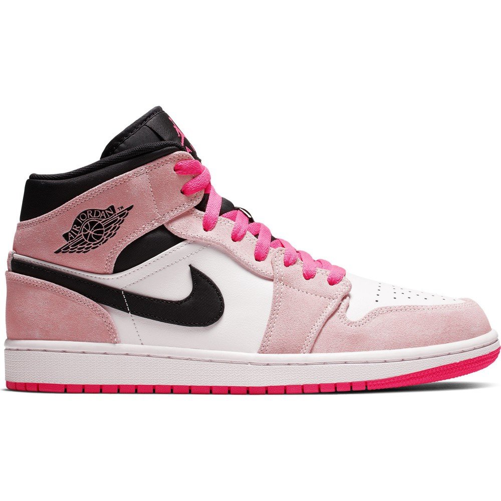 Air Jordan 1 Mid Se crimson tint/hyper pink-black-sail - Basket4Ballers