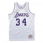 Color Gris du produit Maillot NBA Shaquille O'neal LA Lakers Platinum...