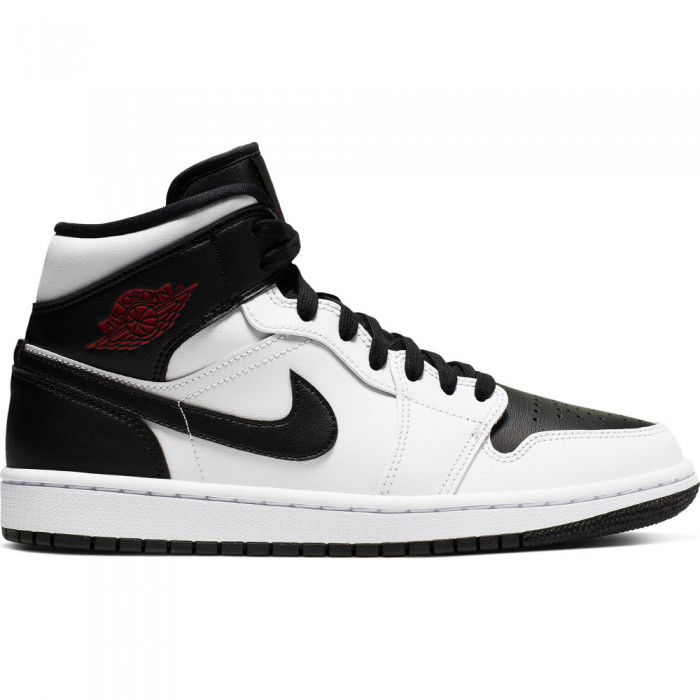 Air Jordan 1 Mid white/gym red-black