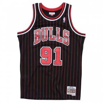 Maillot NBA Dennis Rodman Chicago Bulls 1995-96 black | Mitchell & Ness