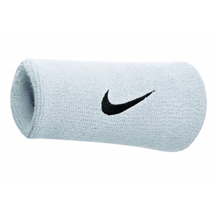 Poignet éponge Nike Swoosh Doublewide Wristband white