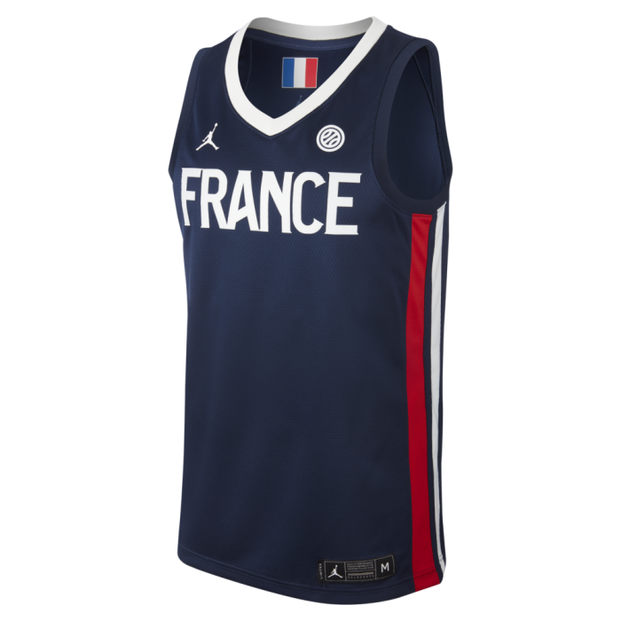 Maillot Jordan X FFBB France swingman bleu