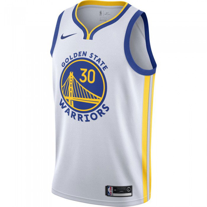 Maillot Stephen Curry Association Edition Swingman (golden State Warriors) white/amarillo/rush blue/curry stephen NBA