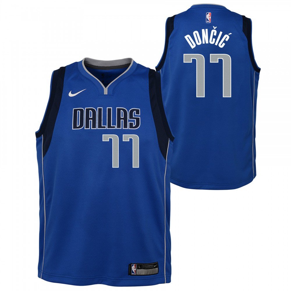 Luka Doncic Dallas Mavericks Nike Youth Swingman Jersey Blue - City Edition