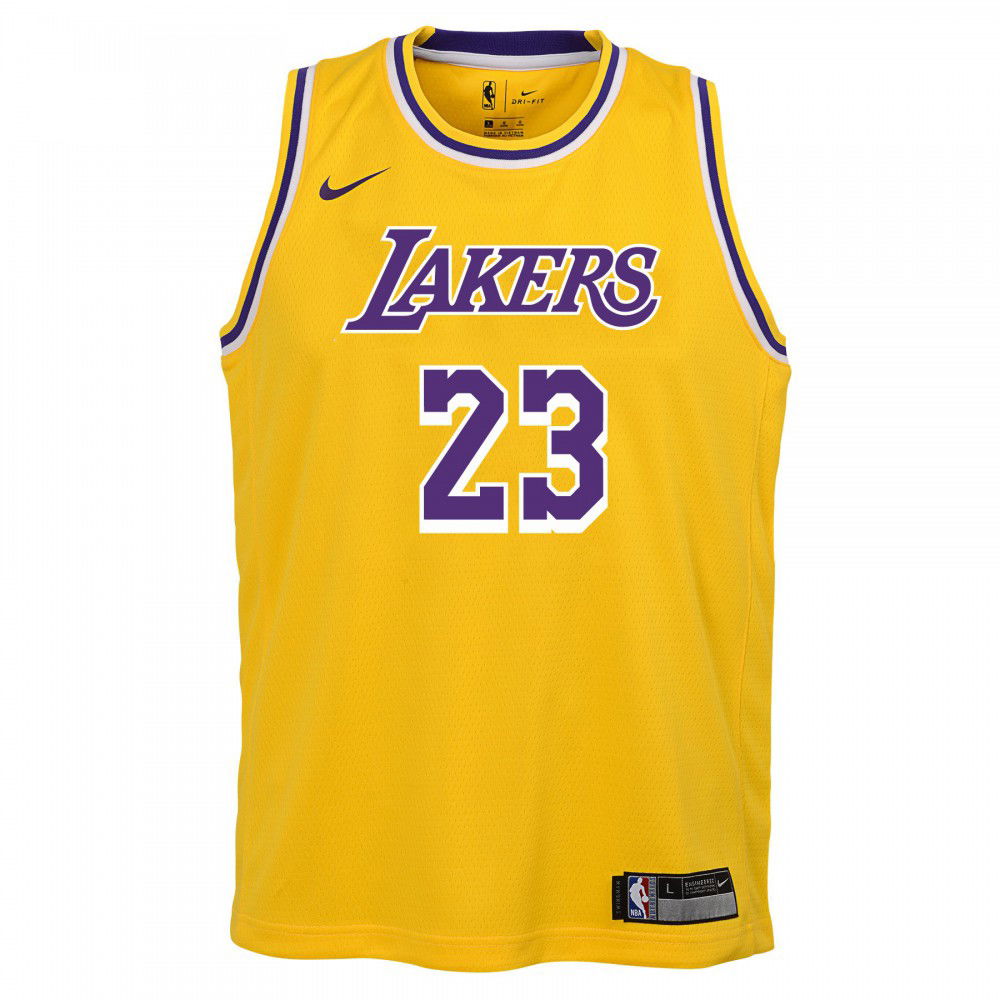 Nike LeBron James Lakers Icon Edition 2020 Jersey - Yellow