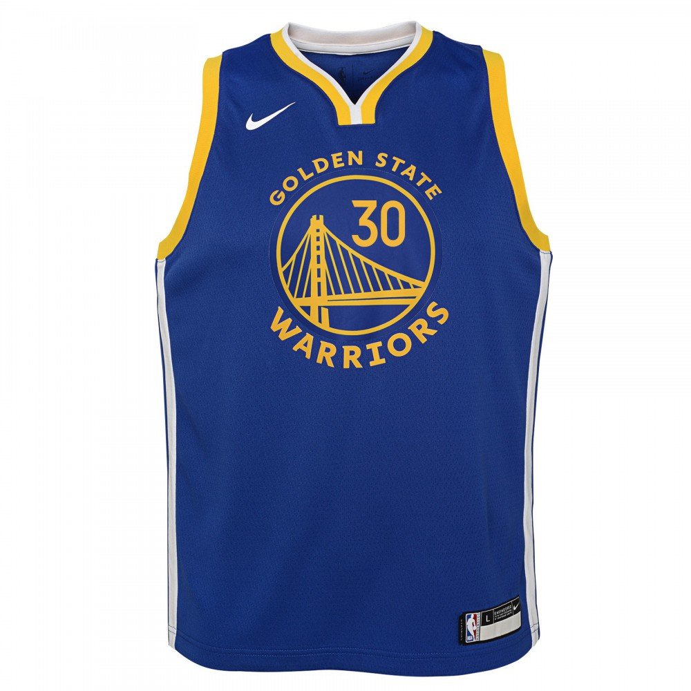 Maillot NBA Enfant Stephen Curry GS Warriors Nike Icon Edition Swingman -  Basket4Ballers