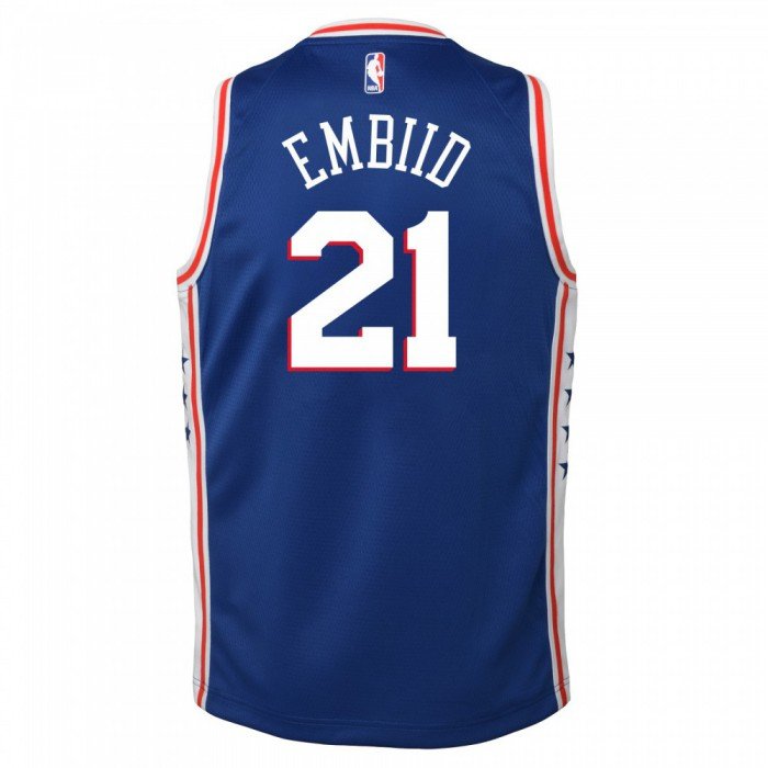 Maillot NBA Enfant Joel Embiid Philadelphia 76ers Swingman Icon Nike image n°2