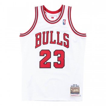 Authentic Jersey '95 Chicago Bulls Ajy4gs18076-cbuwhit95mjo-2xl NBA | Mitchell & Ness