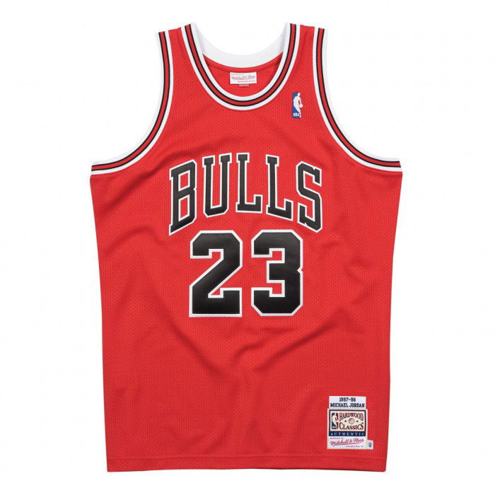 Michael Jordan Chicago Bulls '97 Authentic Mitchell&Ness Road NBA Jersey