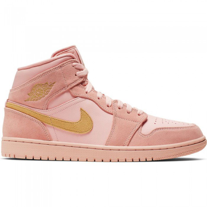 Air Jordan 1 Mid Se coral stardust/club gold-coral stardust