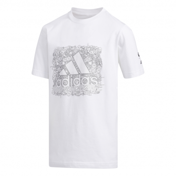 Lifestyle (24) Basket4Ballers T shirt adidas basketball enfant Stripe Tm white