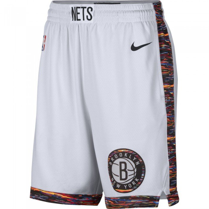 Short Nets City Edition white/black NBA 