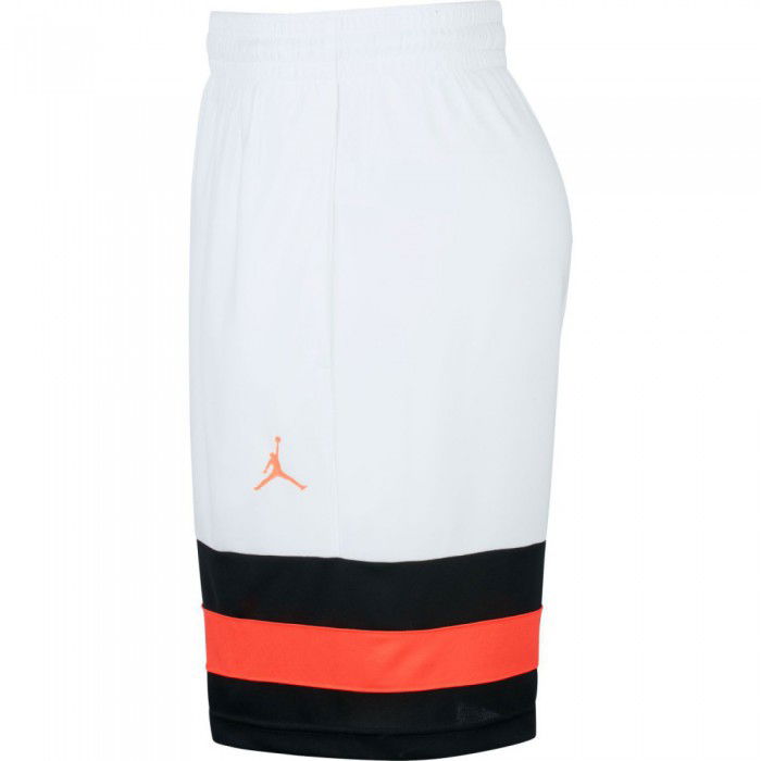 black and orange jordan shorts