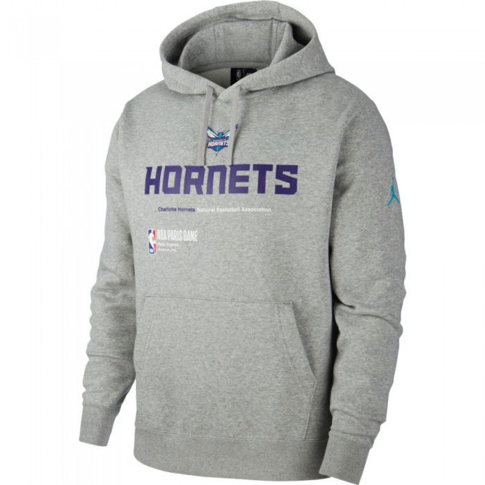 Sweat Charlotte Hornets Global Game dk grey heather NBA