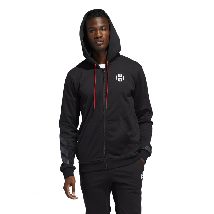 adidas Hrdn Fleece Fz noir