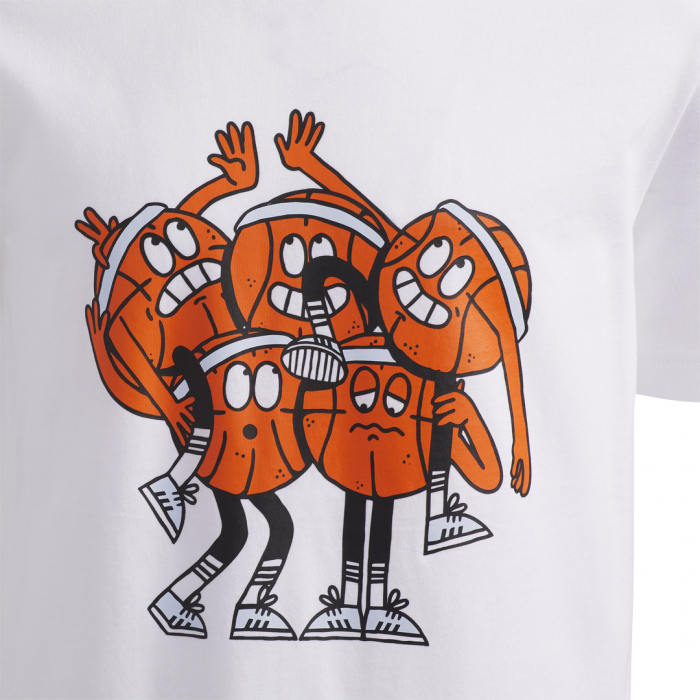T shirt adidas basketball enfant Stripe Tm white T shirt adidas basketball enfant Stripe Tm white