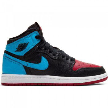 red black blue and white jordan 1