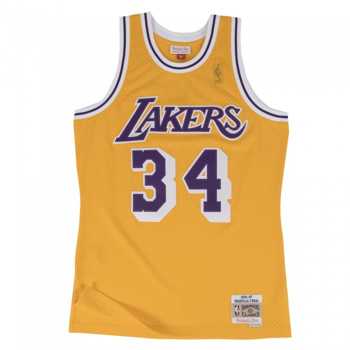 Maillot NBA Shaquille O'Neal Los Angeles Lakers 1996-97 Mitchell&Ness swingman