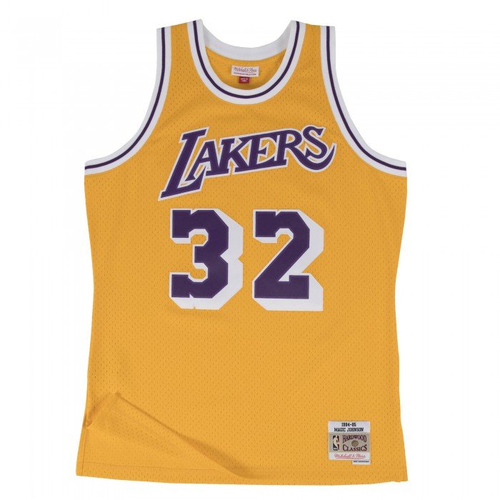 Maillot NBA Magic Johnson Los Angeles Lakers 1984-85 Mitchell&Ness swingman