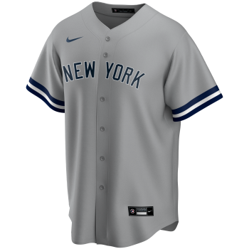 New York Yankees Mlb Nike Official Replica Road Jerseydugout Grey | Nike