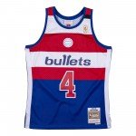 Color Bleu du produit Maillot NBA Chris Webber Washington Bullets 1996-97...