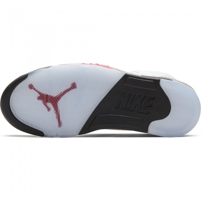 air jordan 5 retro true white fire red black