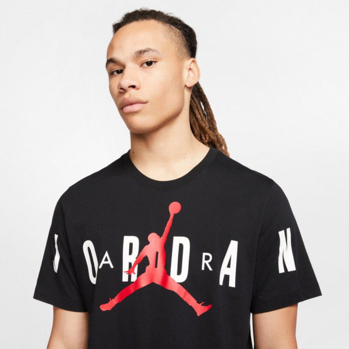 jordan shirt red and black