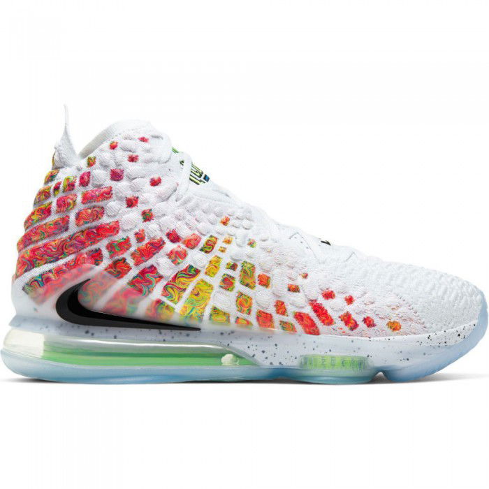 Lebron 17 white/black-multi-color