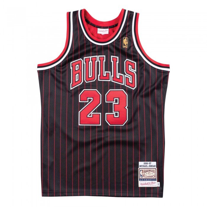 Authentic Jersey '96 Chicago Bulls Ajy4ac18126-cbublck96mjo-2xl NBA image n°1