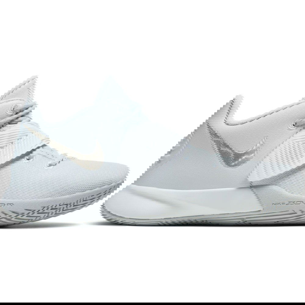 kyrie flytrap white metallic silver