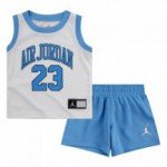 Color White of the product Jordan Baby Outfit HBR/DNA Shorts/Jersey