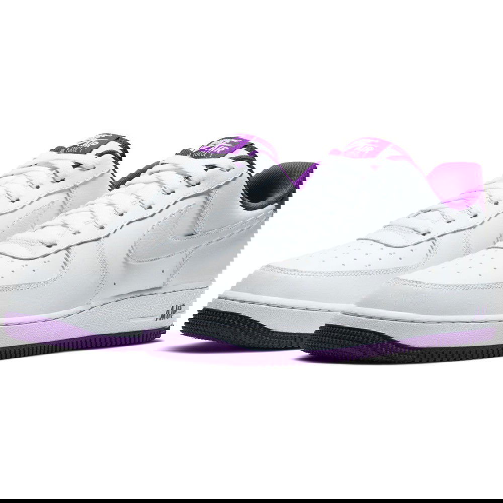 air force 1 white with purple swoosh