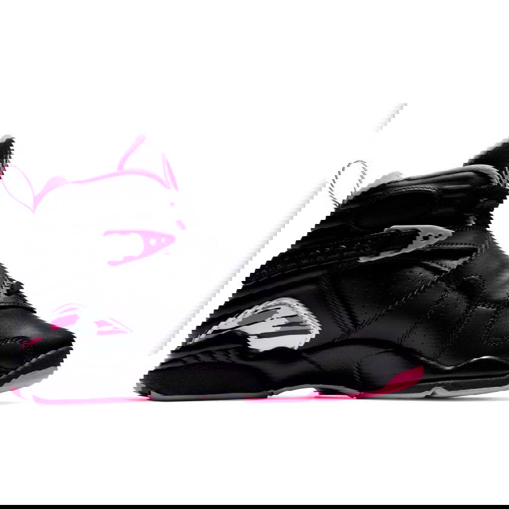 black and pink jordan 8s