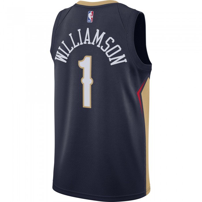 Maillot Zion Williamson Pelicans Icon Edition 2020 college navy/club gold/williamson zion NBA image n°2