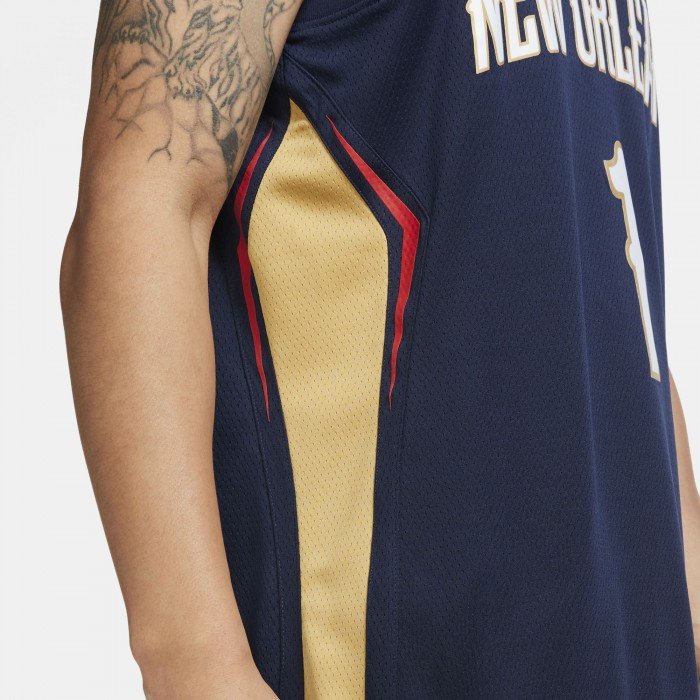 Maillot Zion Williamson Pelicans Icon Edition 2020 college navy/club gold/williamson zion NBA image n°7