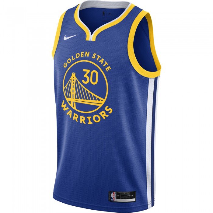 Maillot Stephen Curry Warriors Icon Edition 2020 rush blue/white/amarillo/curry stephen NBA image n°1