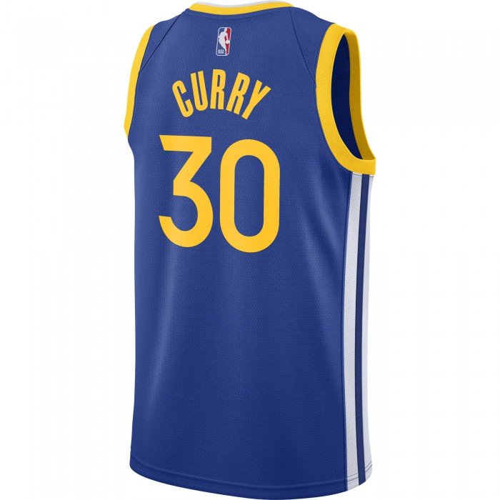 Maillot Stephen Curry Warriors Icon Edition 2020 rush blue/white/amarillo/curry stephen NBA image n°2