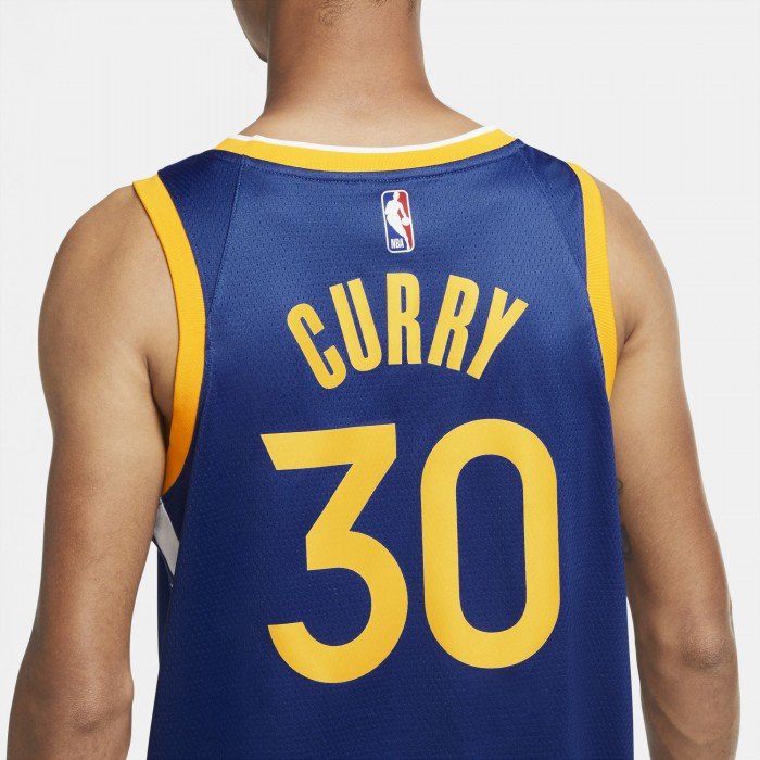 Maillot Stephen Curry Warriors Icon Edition 2020 rush blue/white/amarillo/curry stephen NBA image n°6